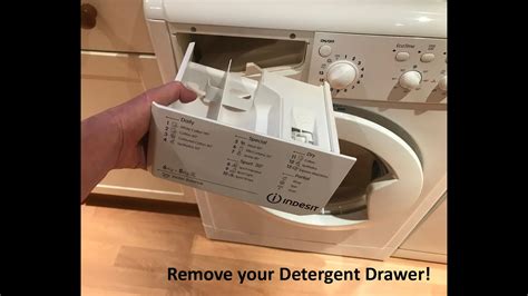 indesit washing machine cleaning drawer.